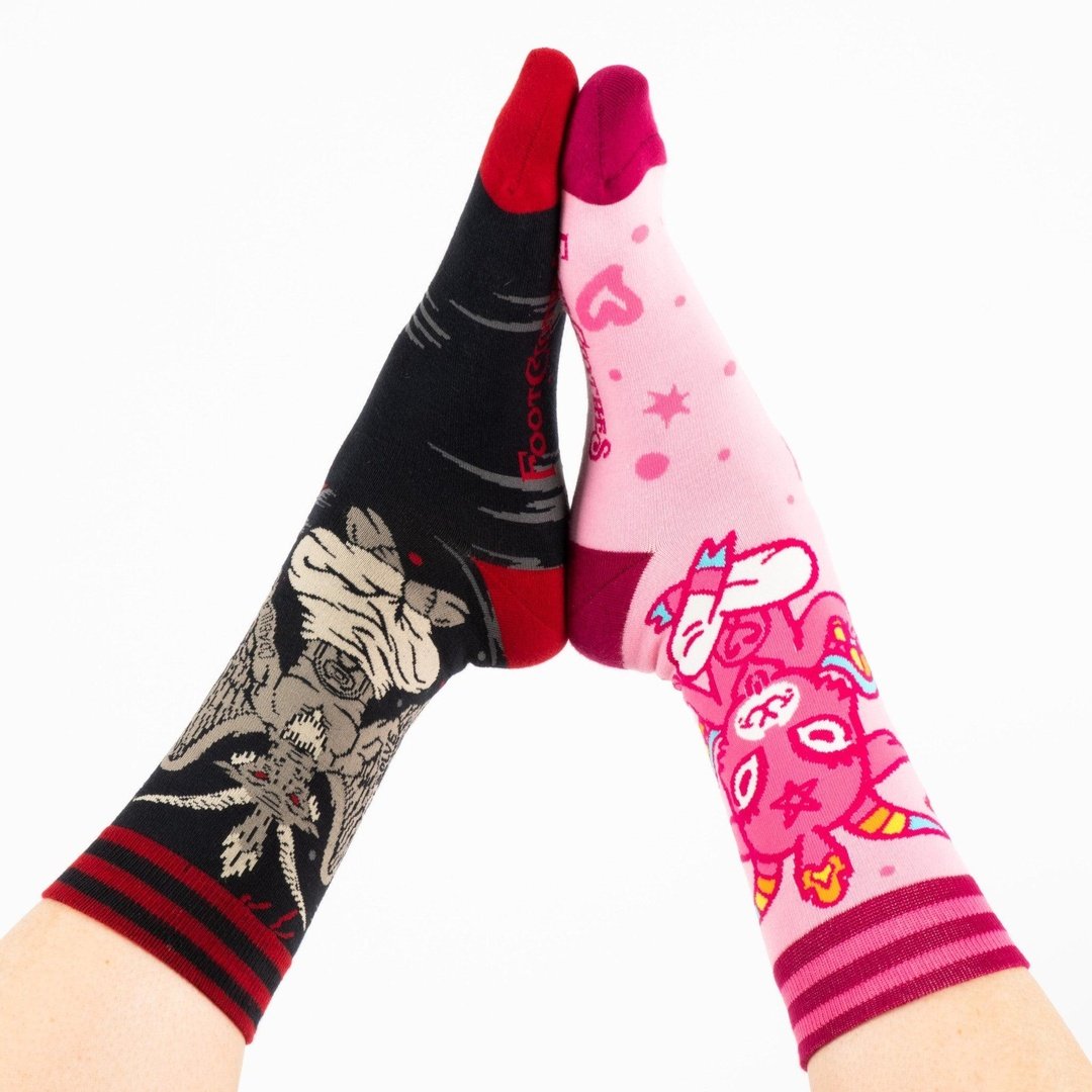 Evil AF Baphomet Crew Socks