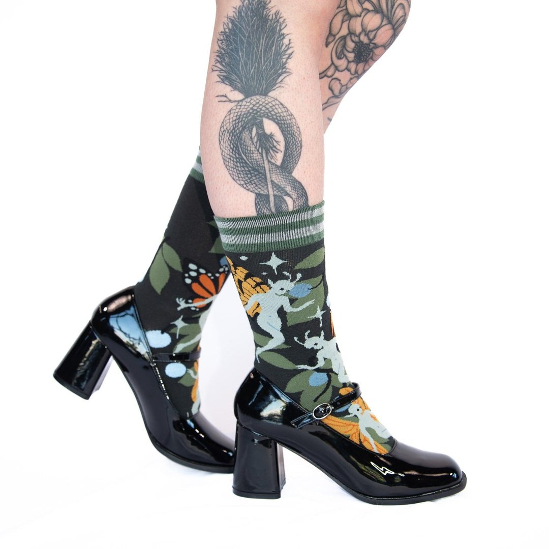 Fanciful Fairies Crew Socks