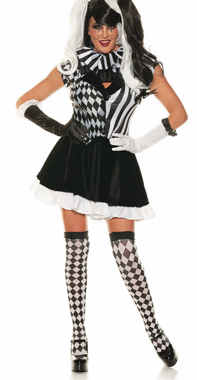 Black & White Jester Costume