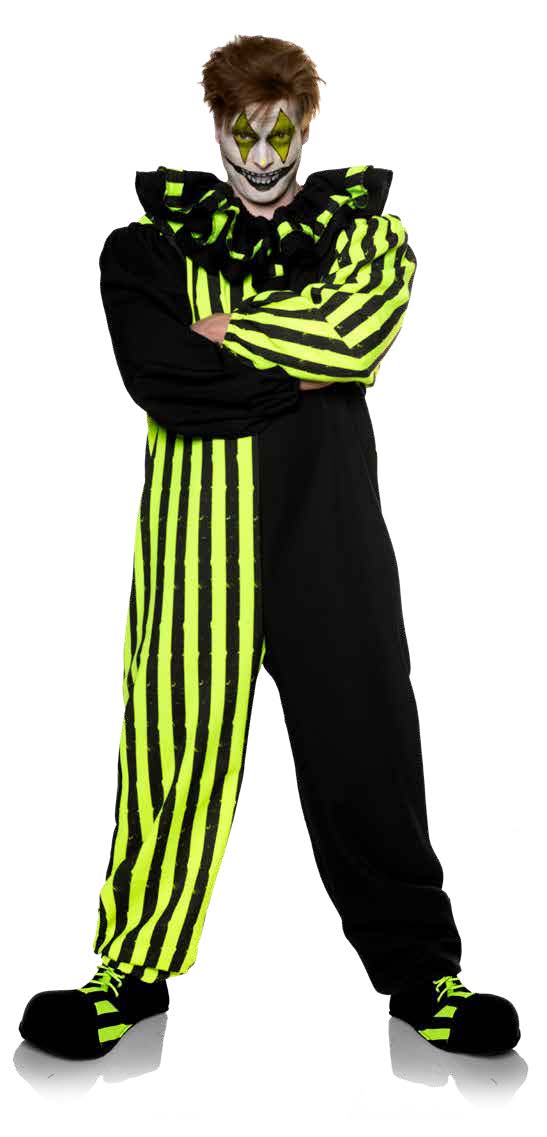 Jolt Blacklight Reactive Clown Costume