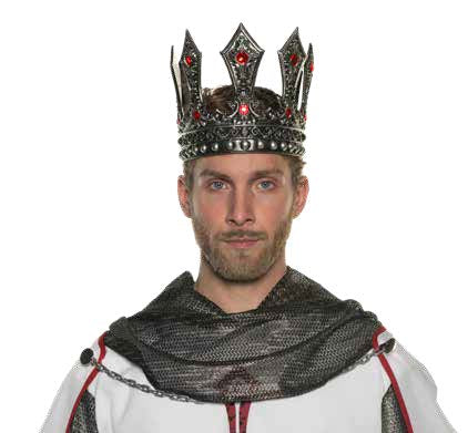 Foam King’s Crown With Red Jewels