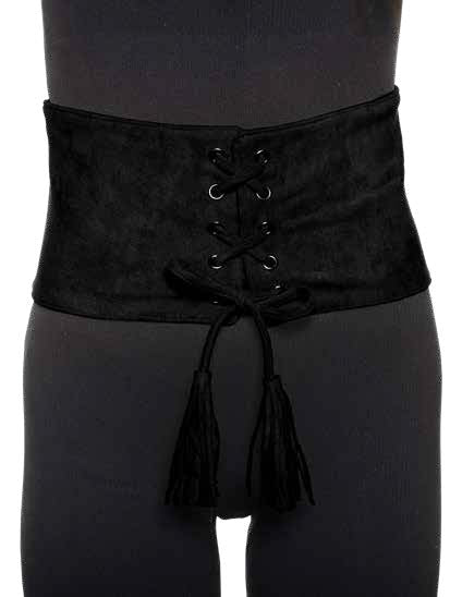 Faux Suede Waist Cincher