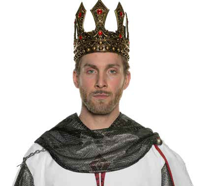 Foam King’s Crown With Red Jewels