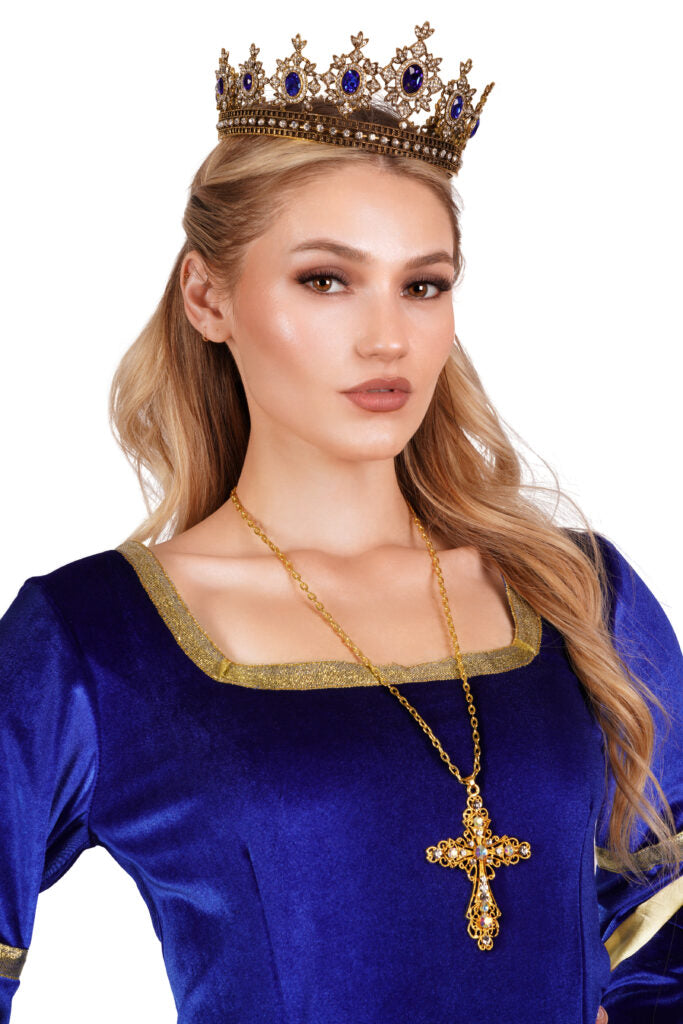 Blue & Gold Royal Renaissance Gown