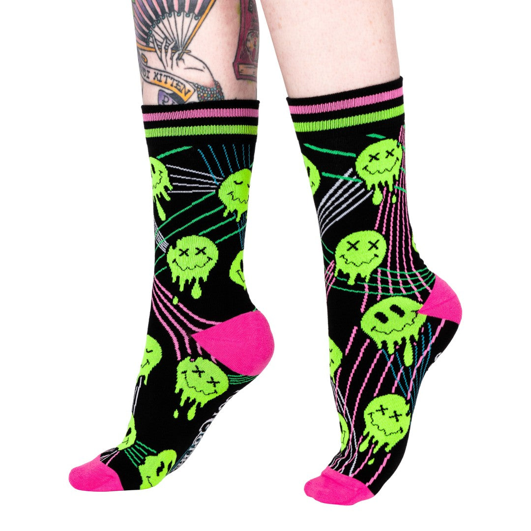 Laser BassFace Melt Supreme Crew Socks