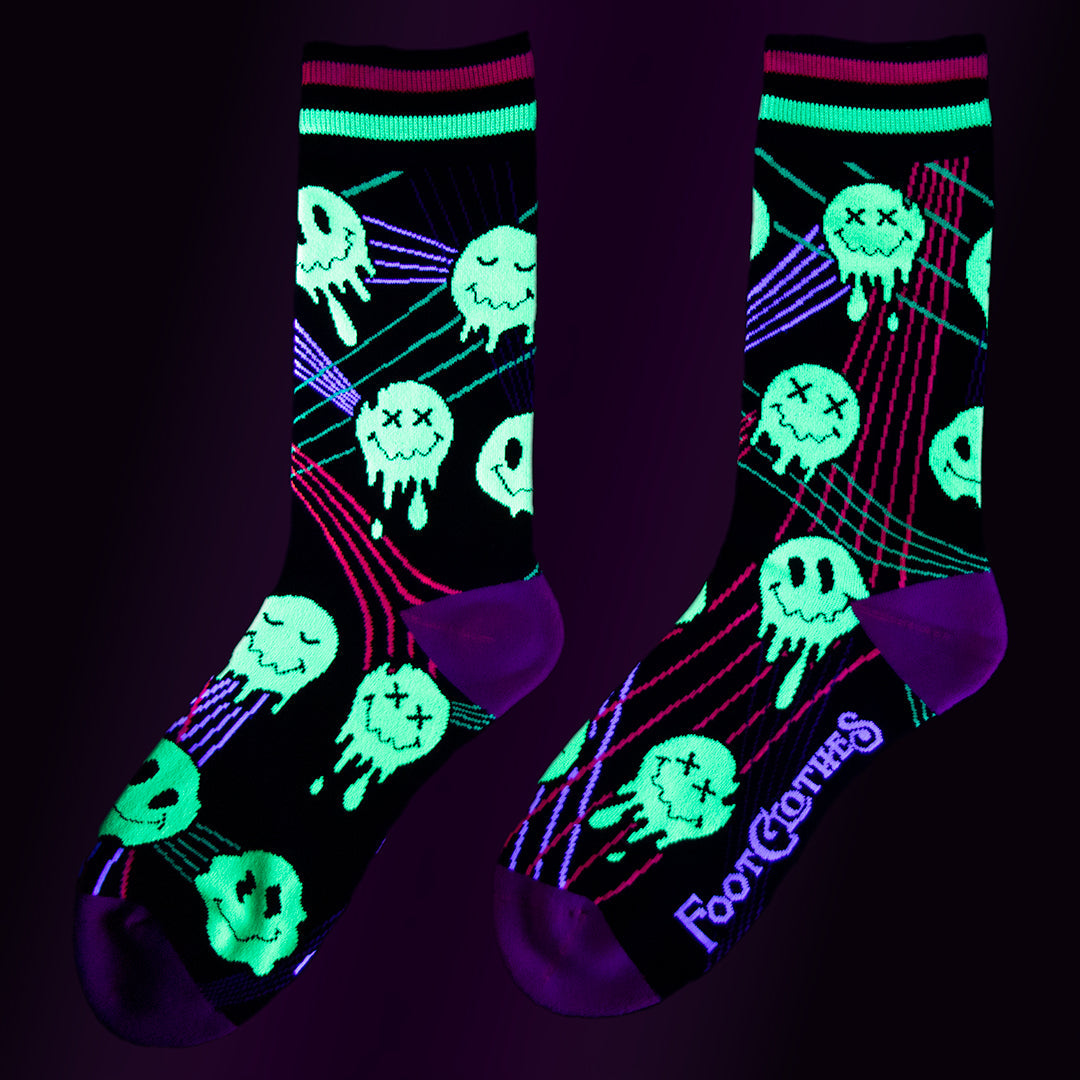 Laser BassFace Melt Supreme Crew Socks