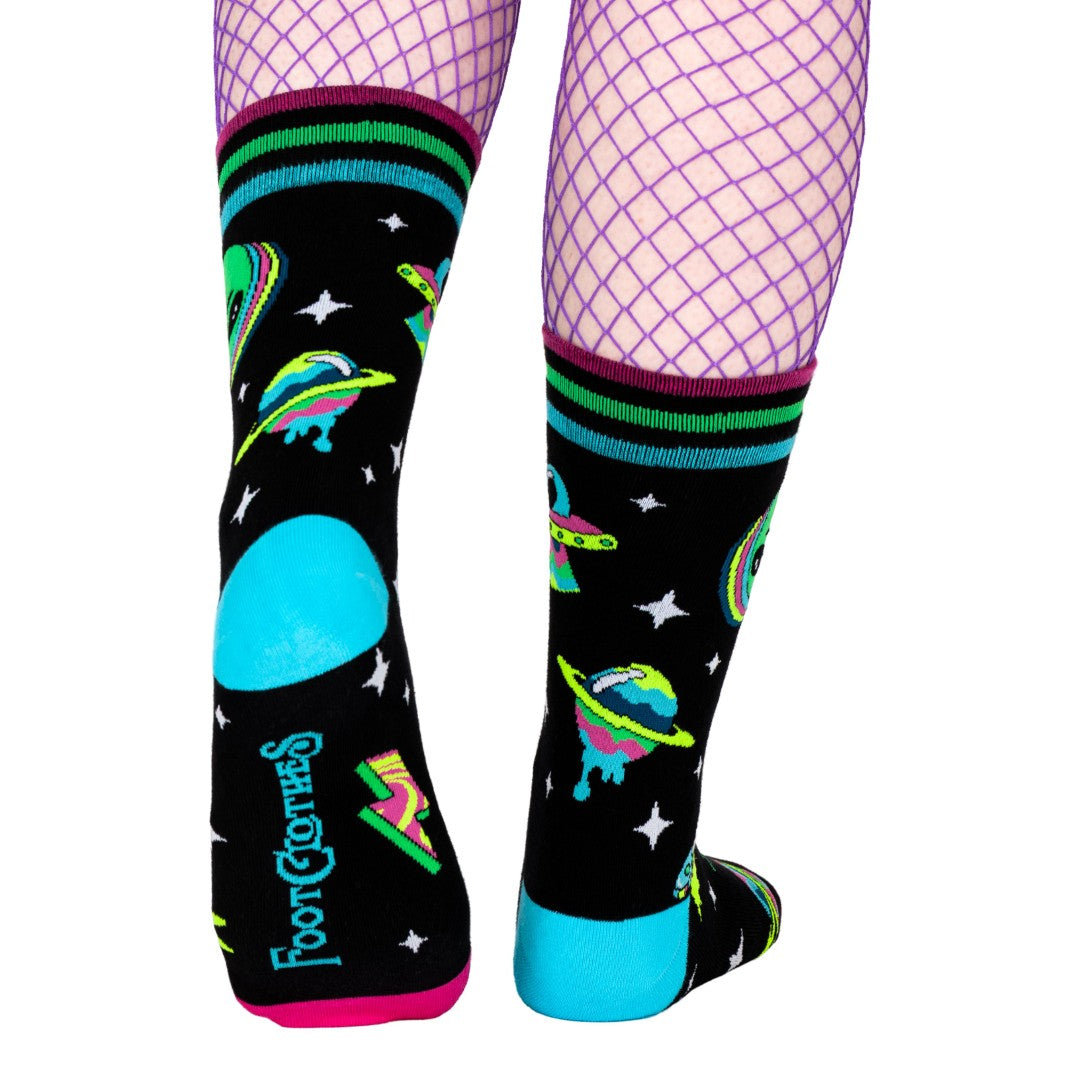 Spaced Out Alien Crew Socks
