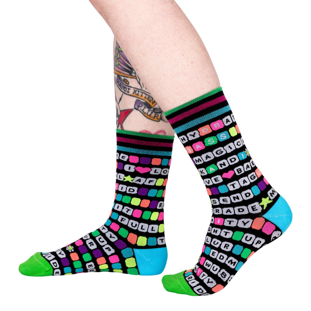Kandi Land Crew Socks