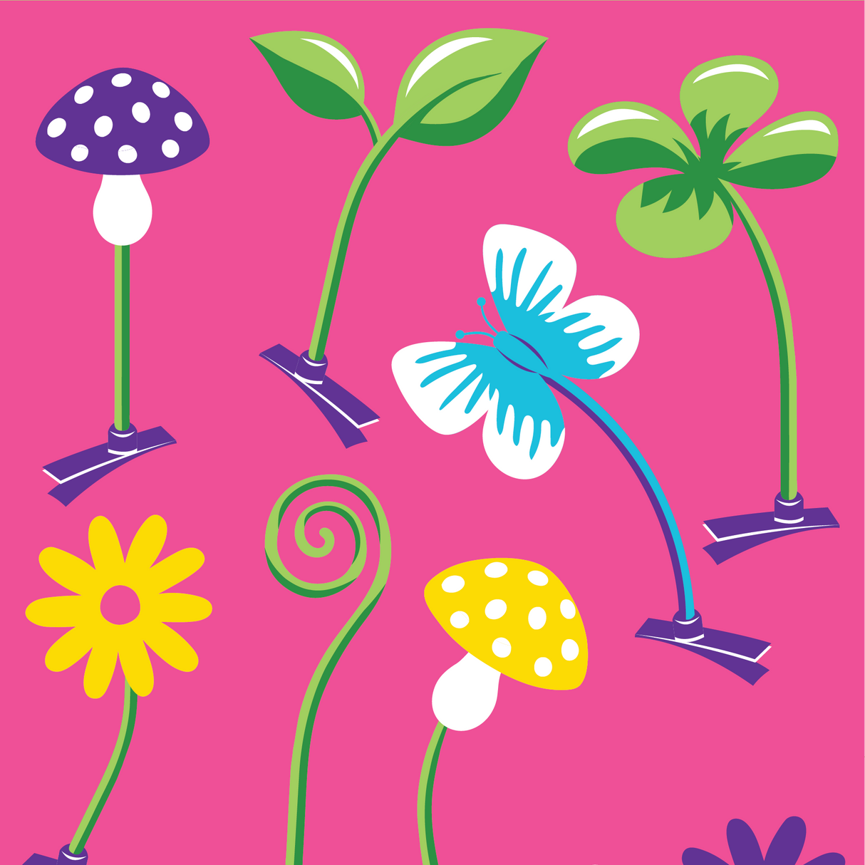 Trippy Clippies Crew Socks