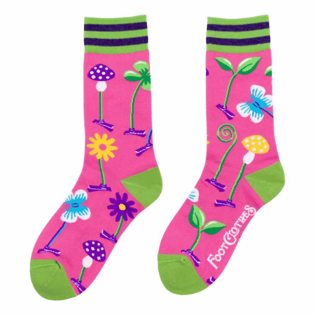 Trippy Clippies Crew Socks