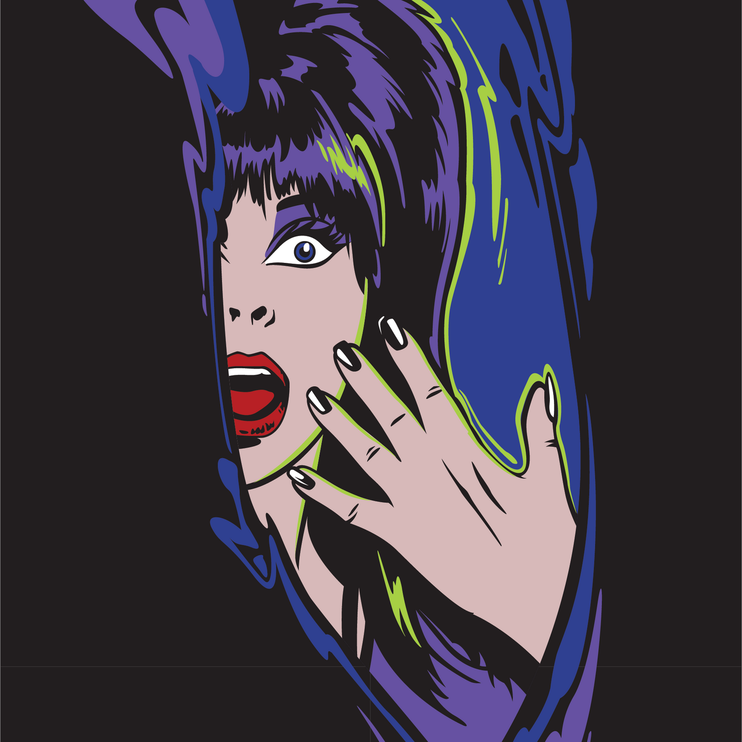 Elvira Unpleasant Dreemz Crew Socks