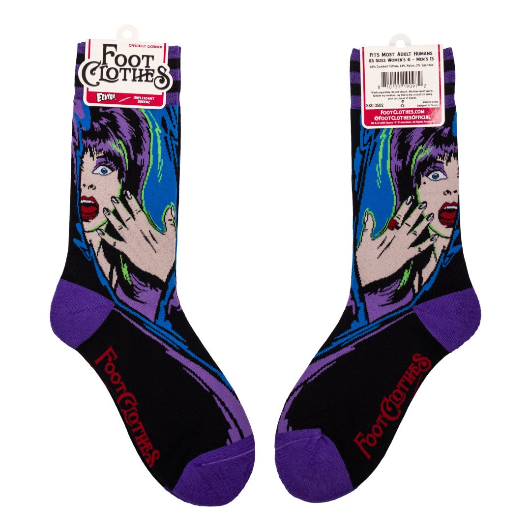 Elvira Unpleasant Dreemz Crew Socks