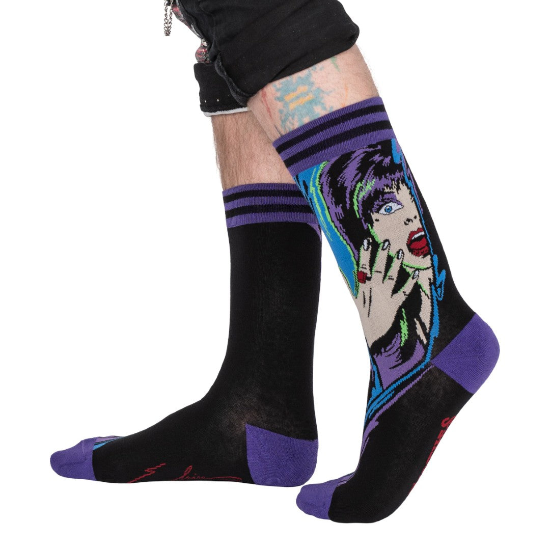 Elvira Unpleasant Dreemz Crew Socks