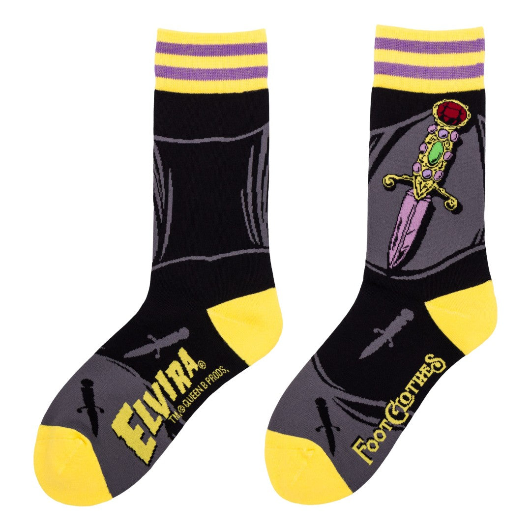 Elvira I Cut You Crew Socks