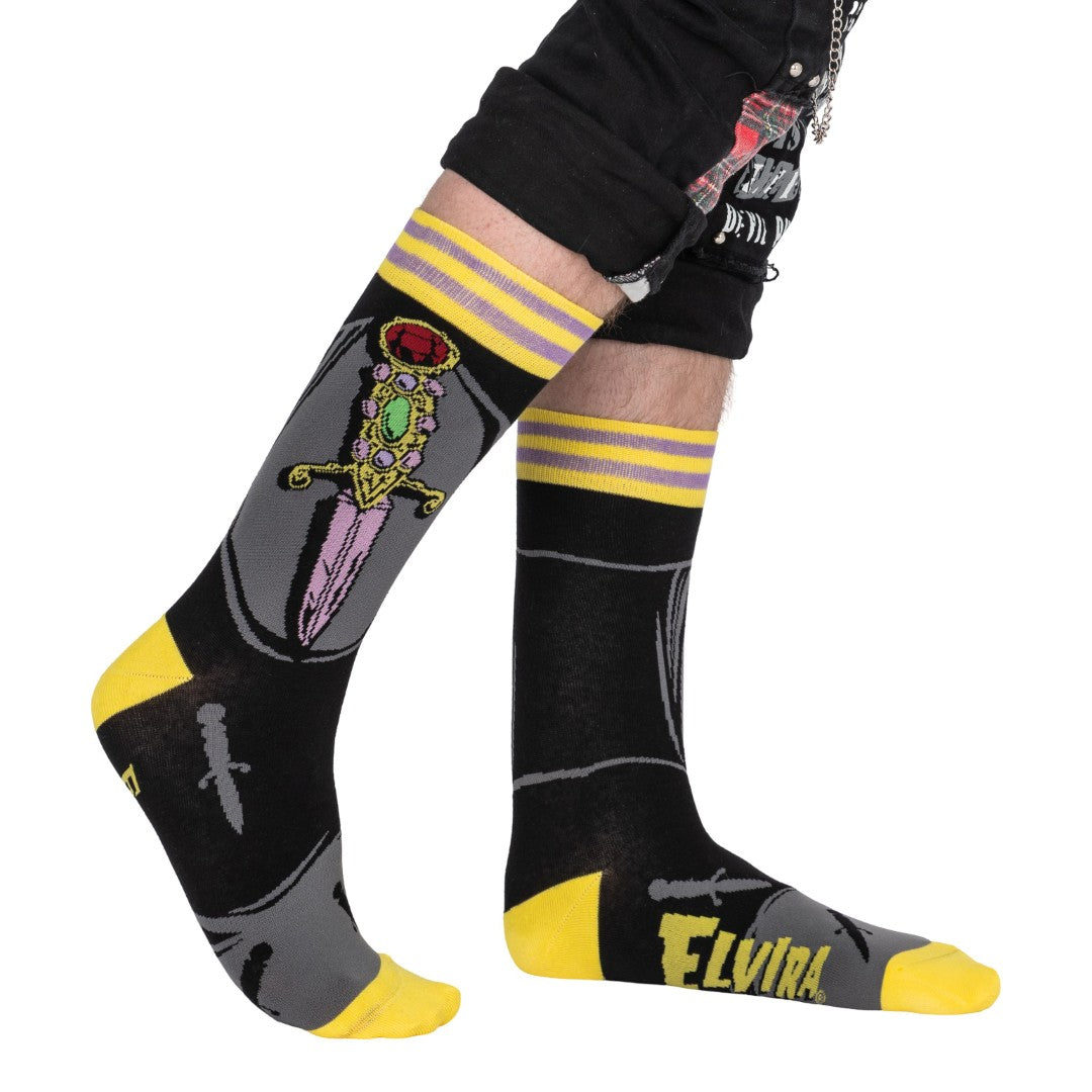 Elvira I Cut You Crew Socks