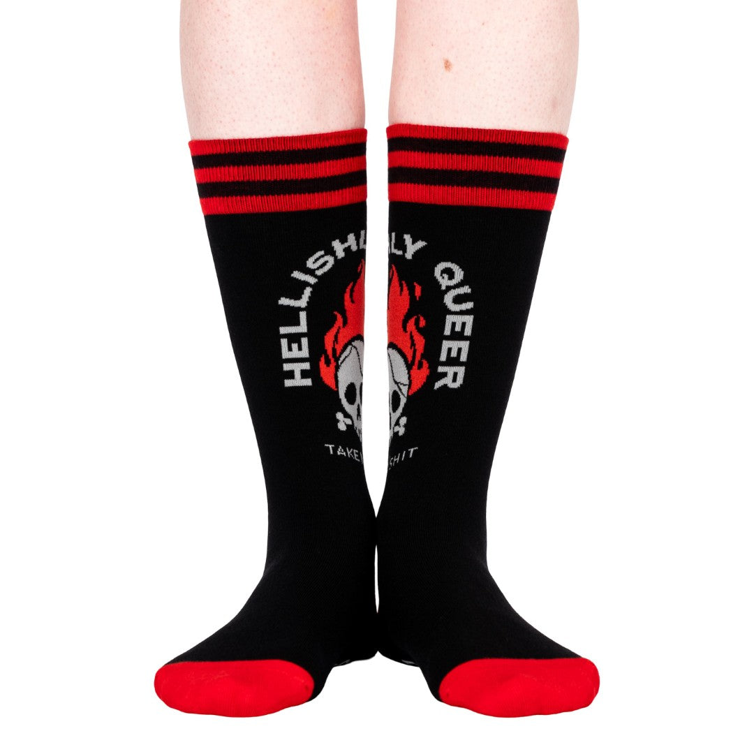 Hellishly Queer Crew Socks