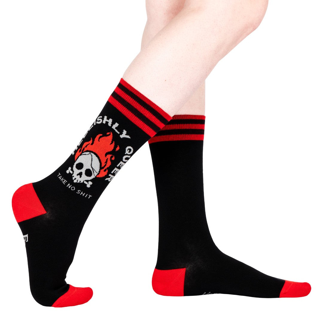 Hellishly Queer Crew Socks