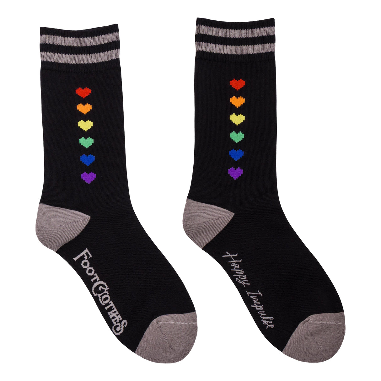 Pride Pixel Hearts Crew Socks