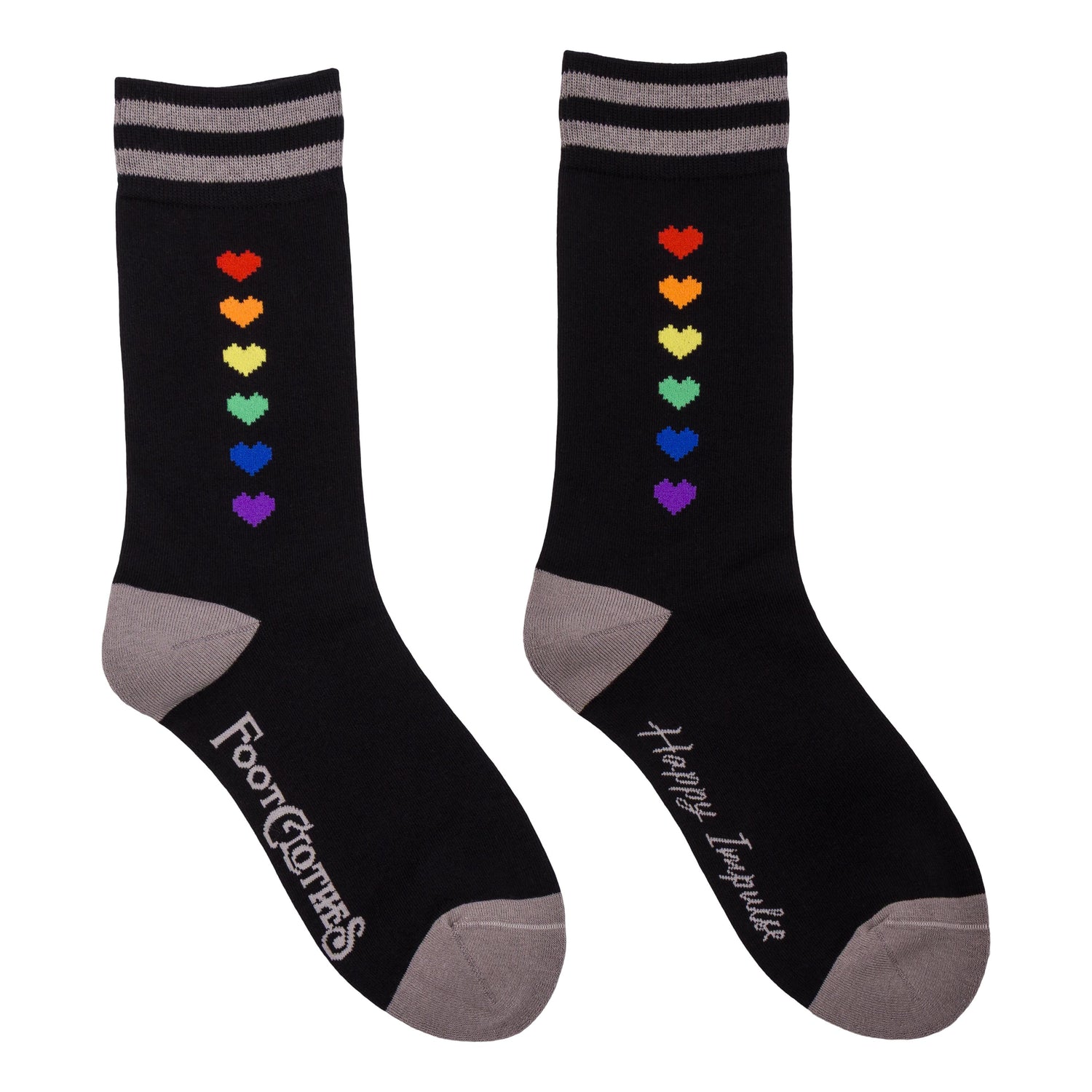 Pride Pixel Hearts Crew Socks