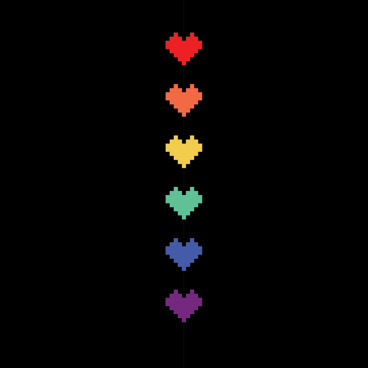 Pride Pixel Hearts Crew Socks