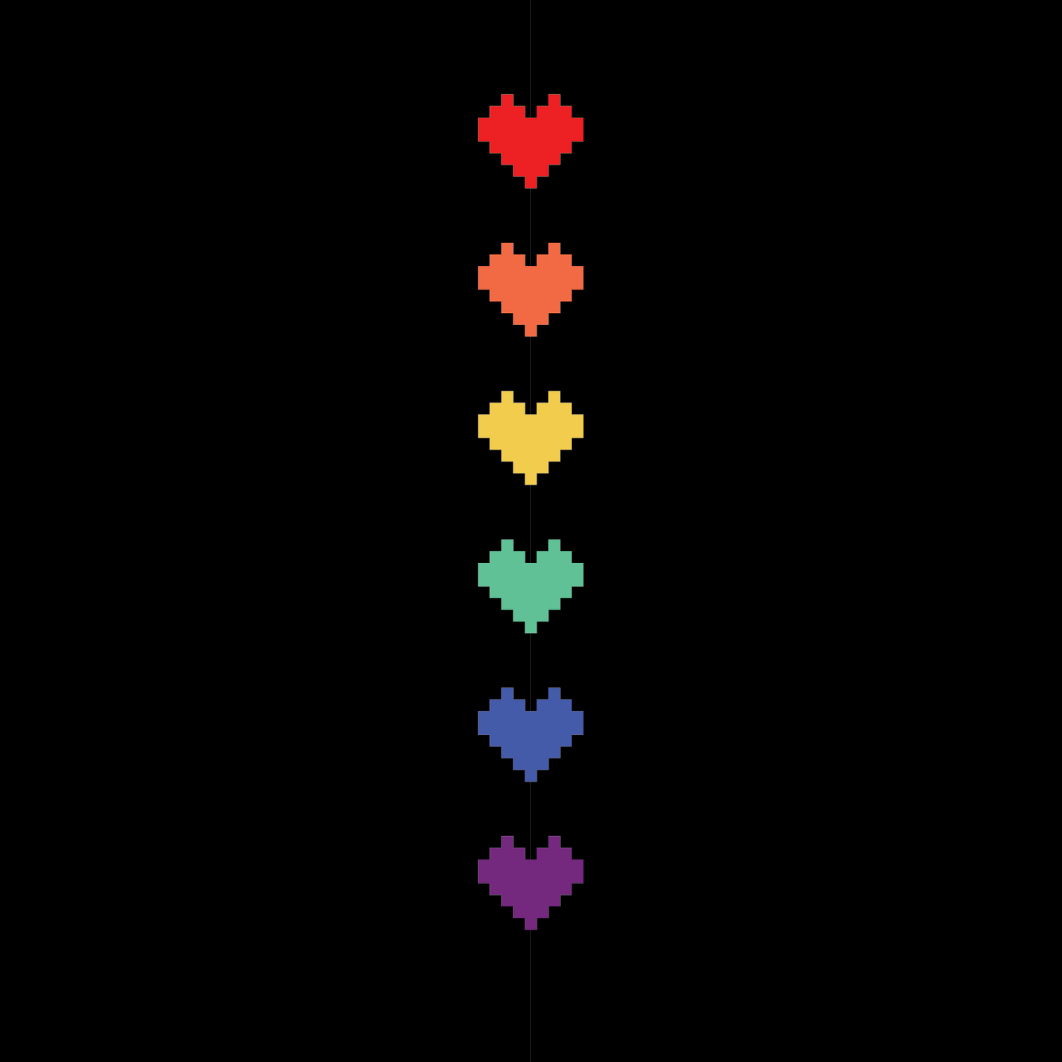 Pride Pixel Hearts Crew Socks