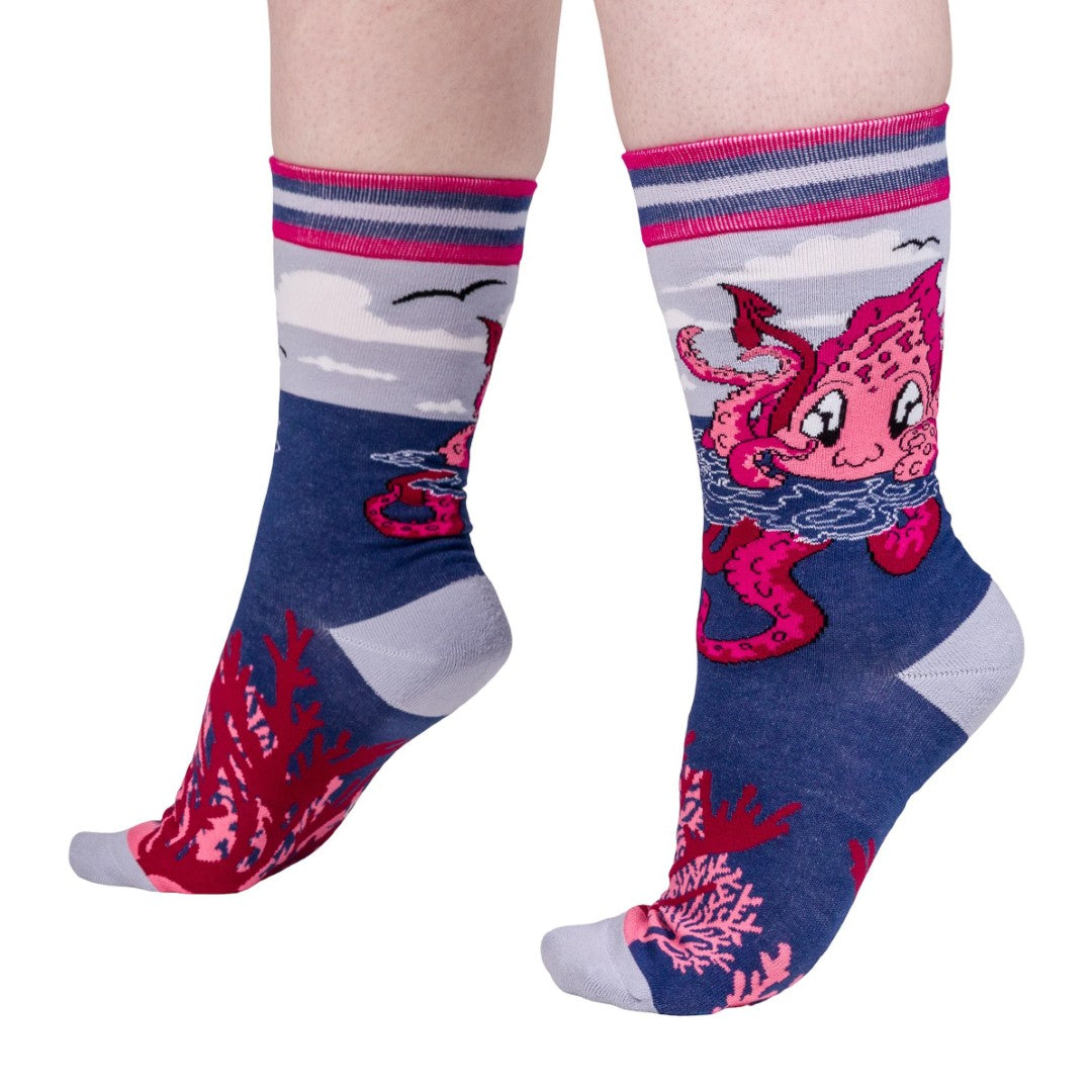 Cute Kraken Crew Socks