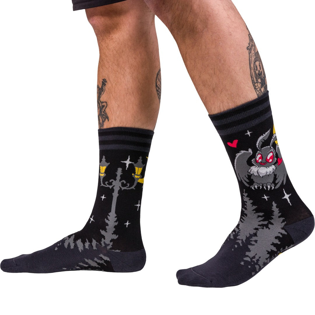 Cute Mothman Crew Socks
