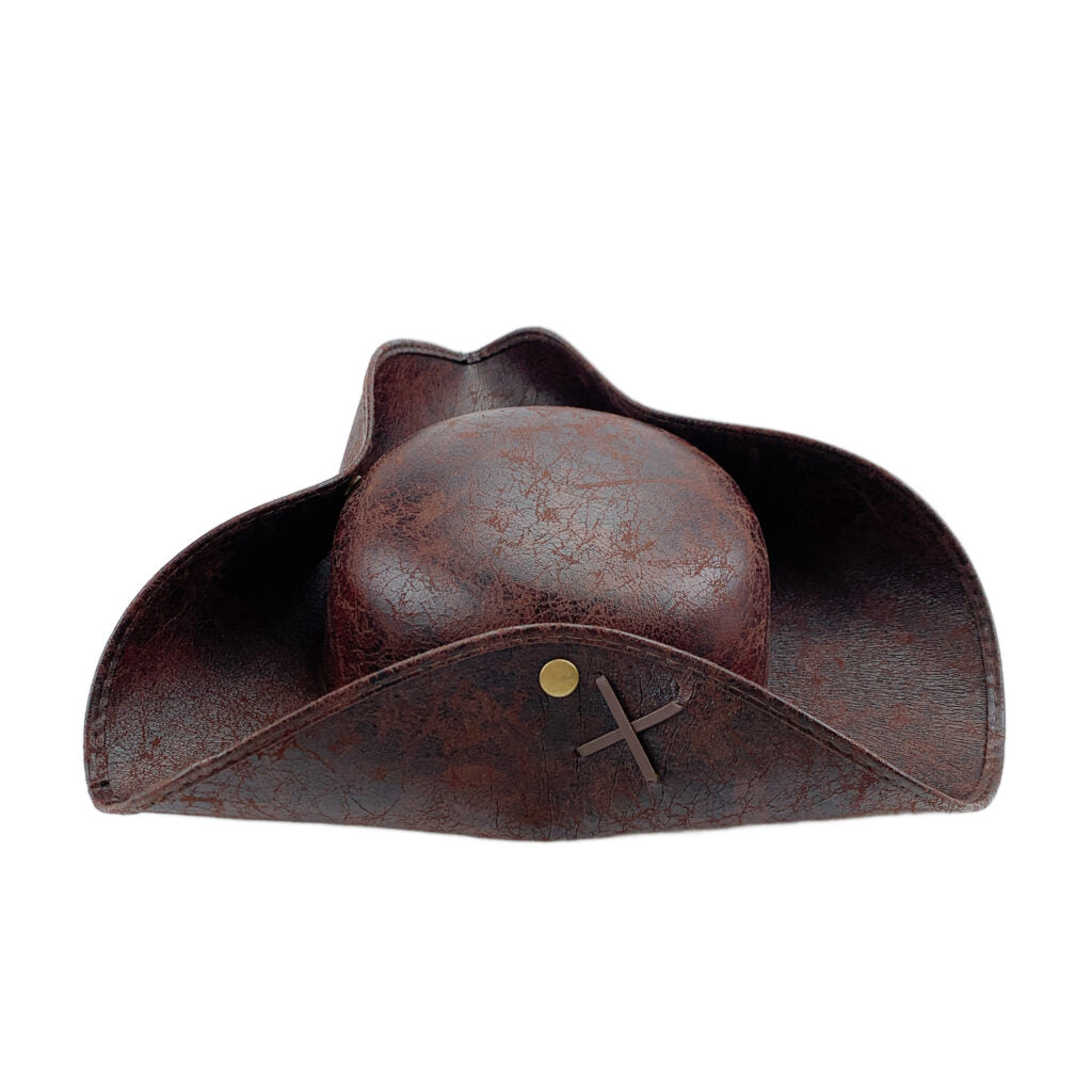 Brown Tricorn Pirate Hat