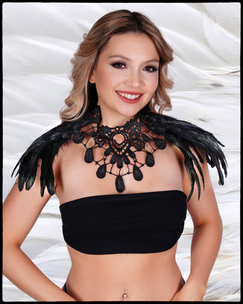 Feather Gothic Shawl