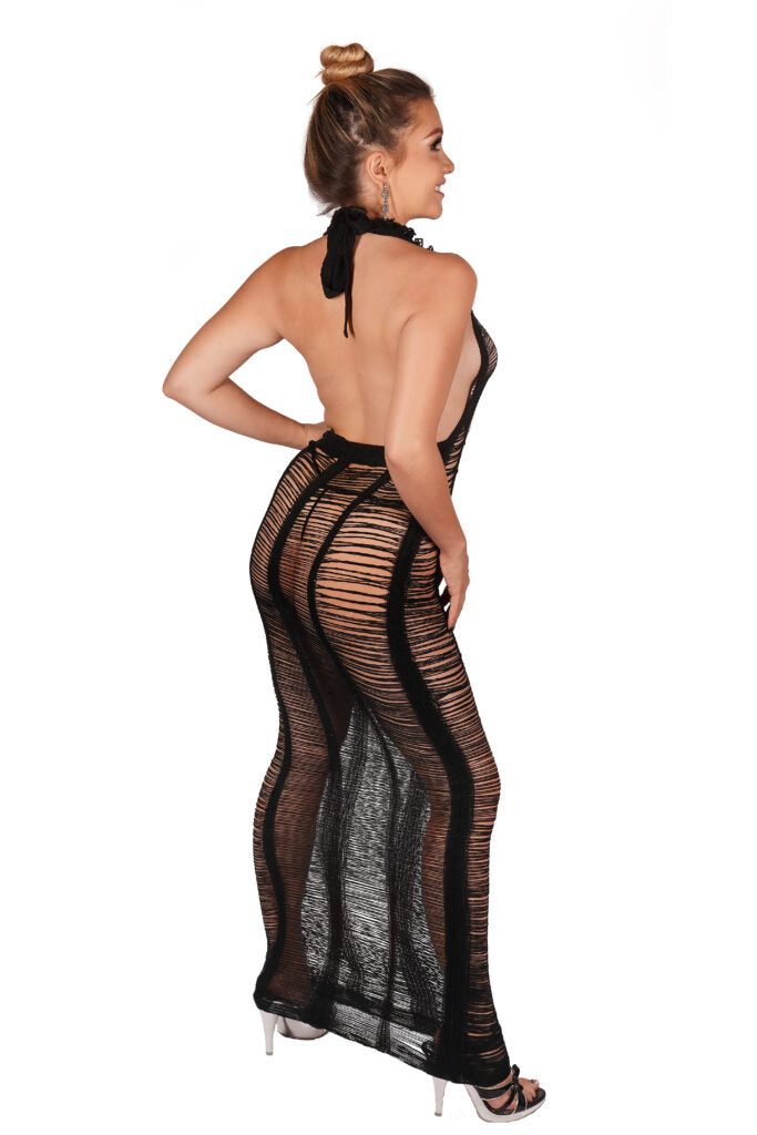 Black Long Cover-up Dress