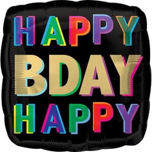 18" Happy Birthday Balloon