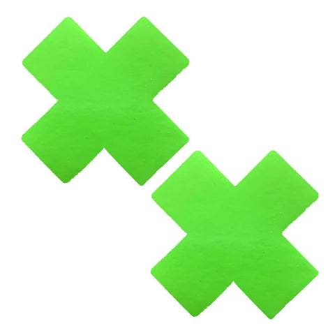 Apple Fruitella Neon Green Wet Vinyl Blacklight X Factor Pasties