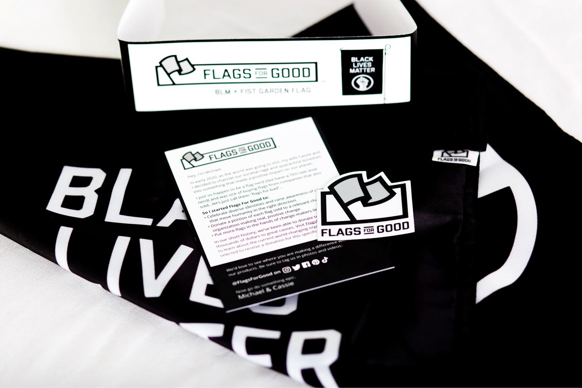 Black Lives Matter Garden Flag