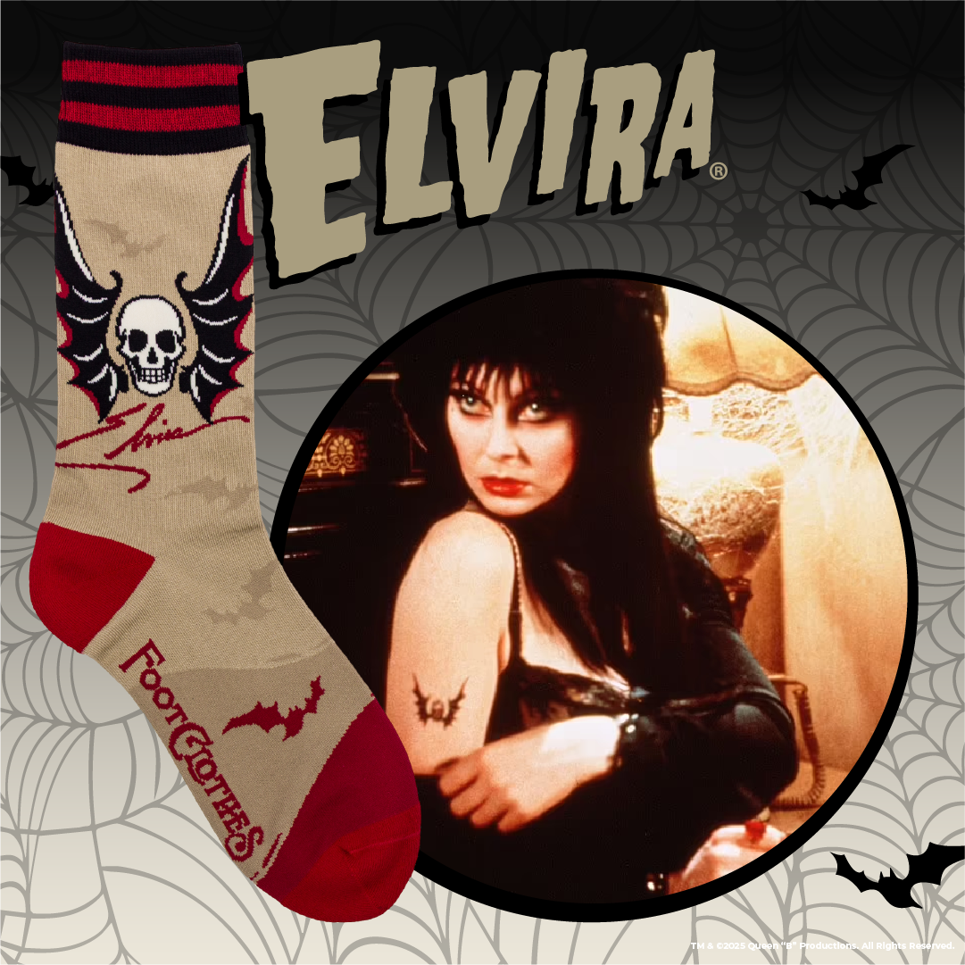 Elvira Cruel Ink Crew Socks