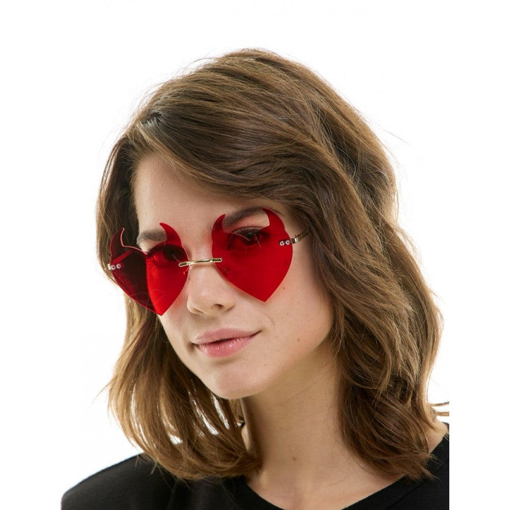 Red Devil Heart Sunglasses