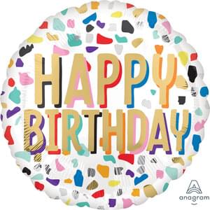 18" Happy Birthday Balloon