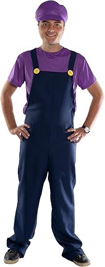 Evil Purple Video Game Plumber Men's Costume
