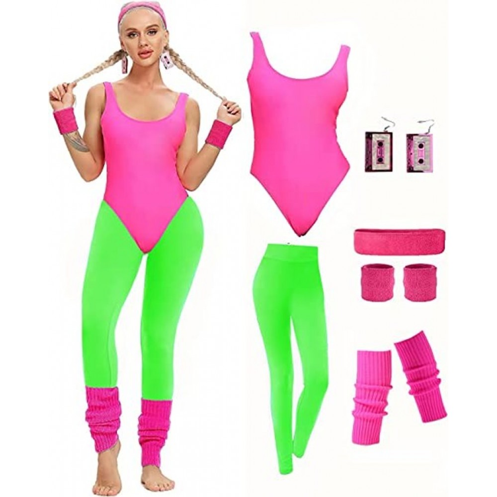 80's Neon Workout Costume Set