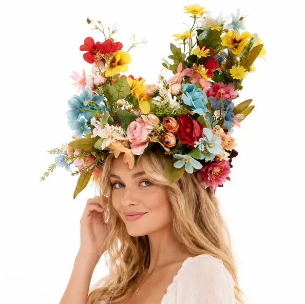Oversized Floral Headpiece