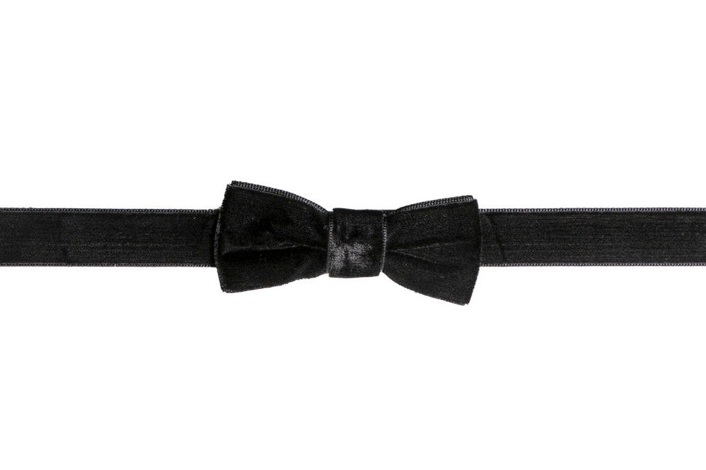 Black Velvet Bow Tie Choker