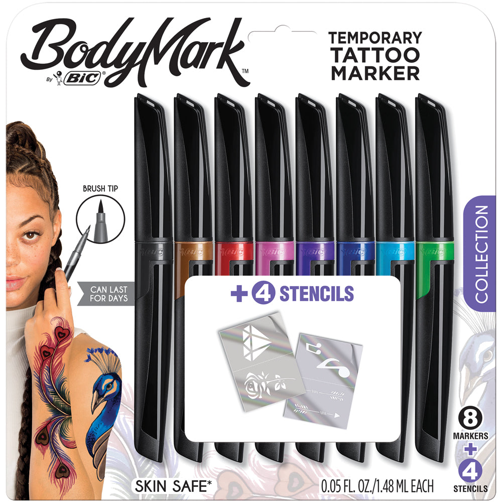 Bic Bodymark Tattoo - 8 pack