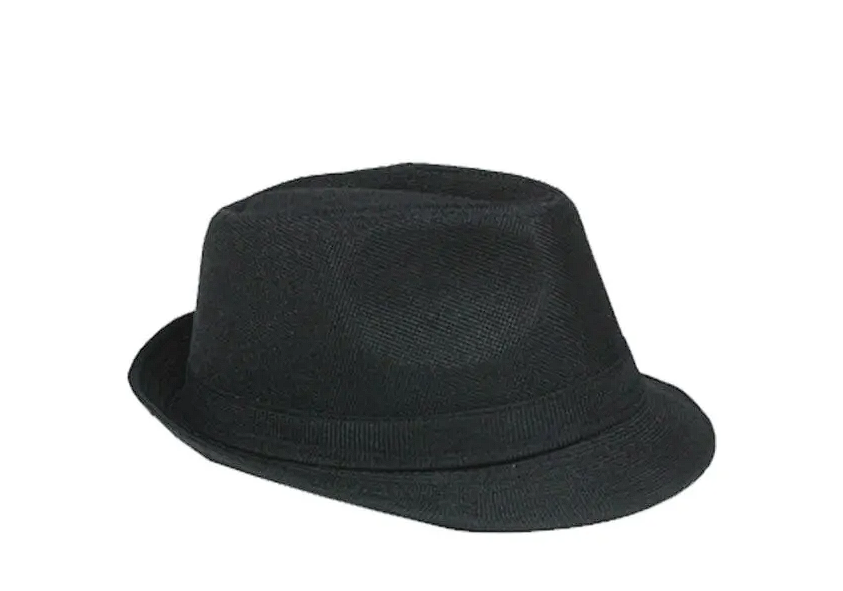 Crushable Black Trilby