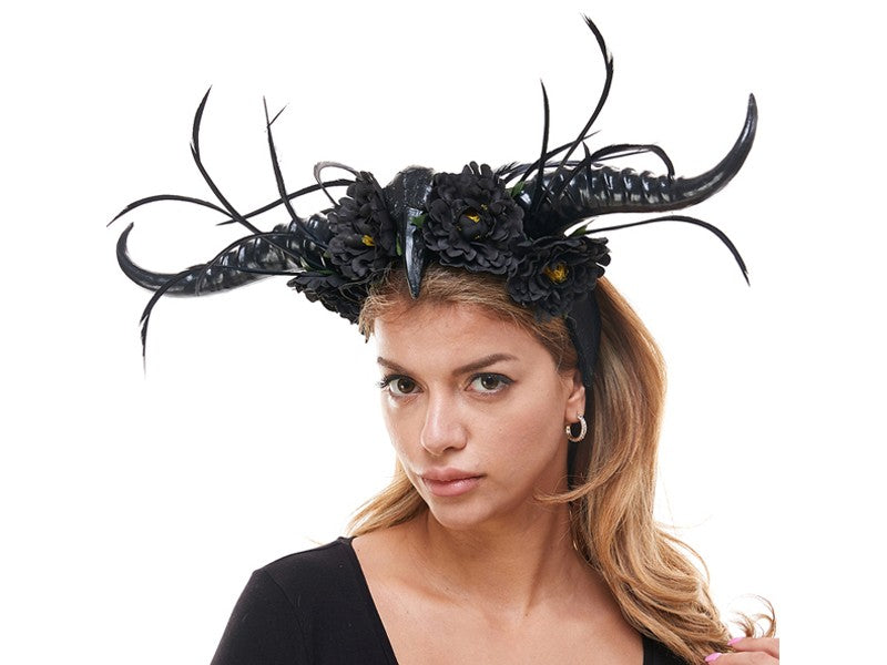 Voodoo Raven Ram Horn Headband