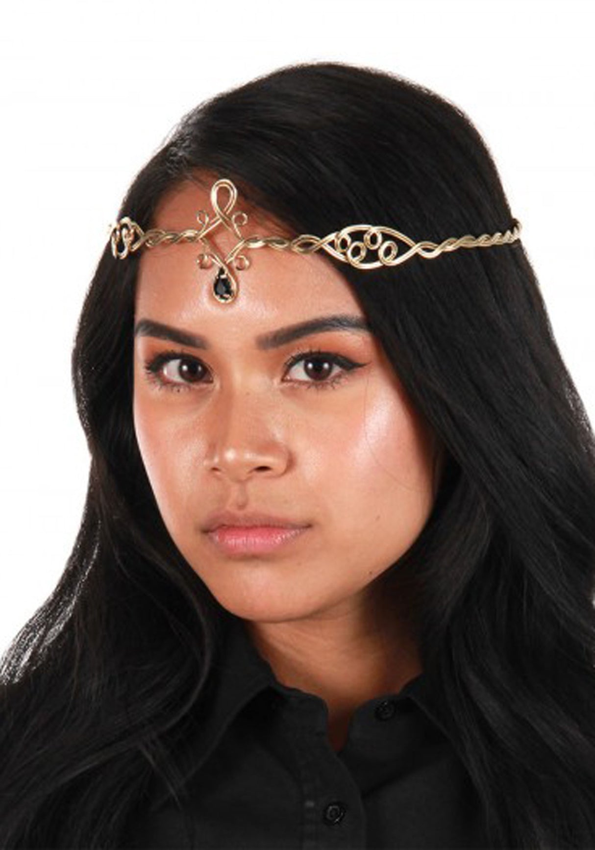 Adjustable Antique Gold/Black Circlet