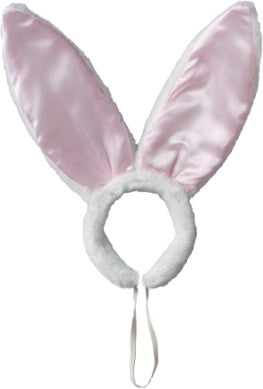 Deluxe Satin Bunny White Ears