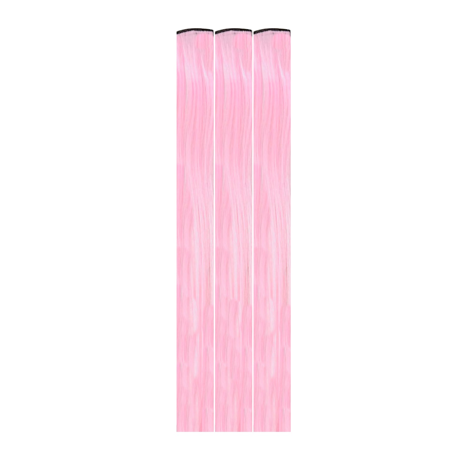 Marshmallow Blossom Pink Glow In The Dark Hair Extension Clips 3 Pack