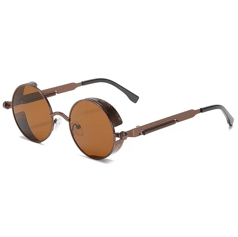 Brown Metal Steampunk Sunglasses