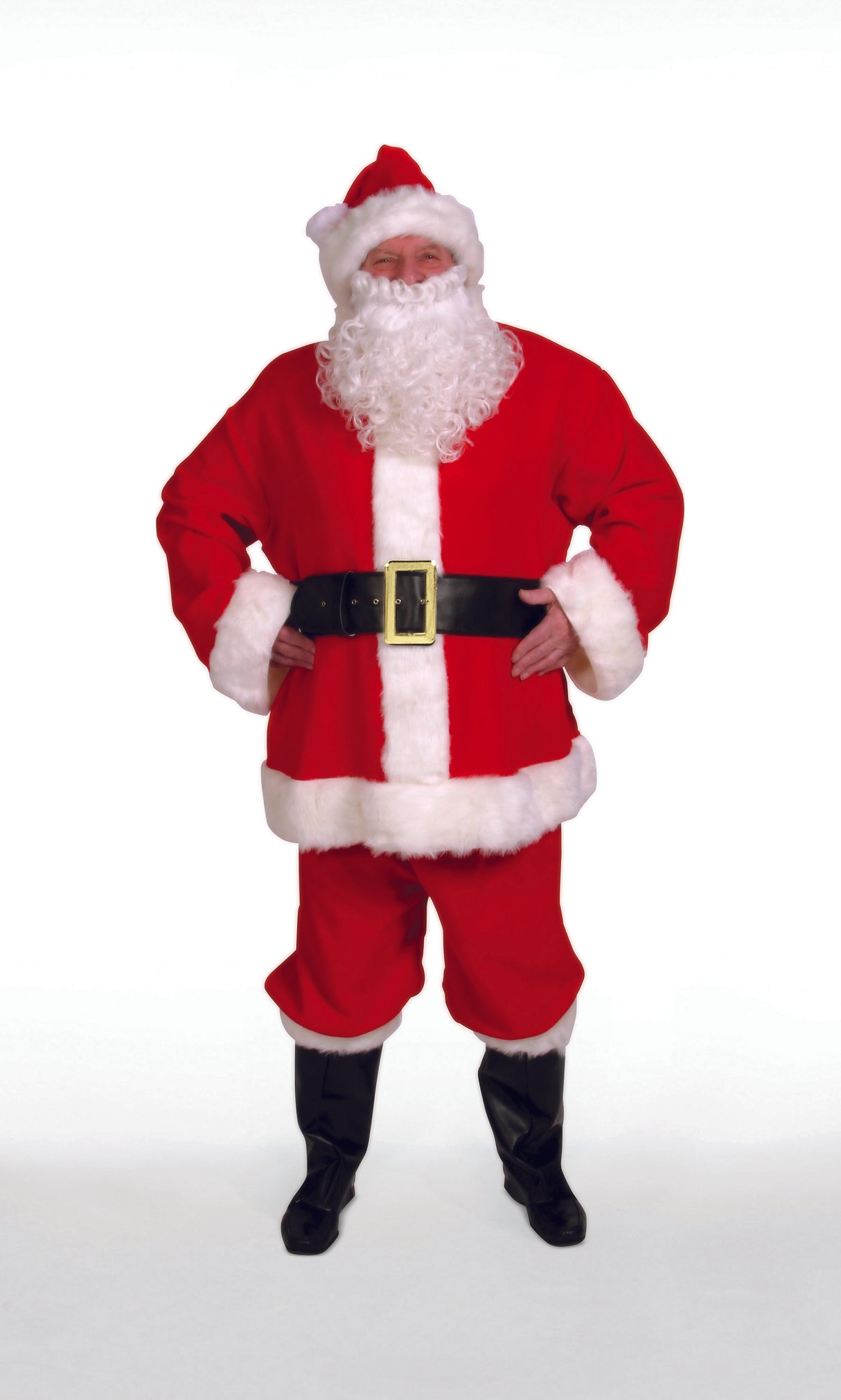 10 pc Complete Santa Suit L