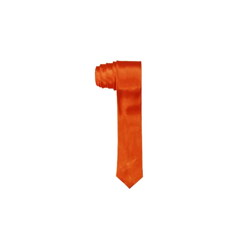Orange Slim Tie