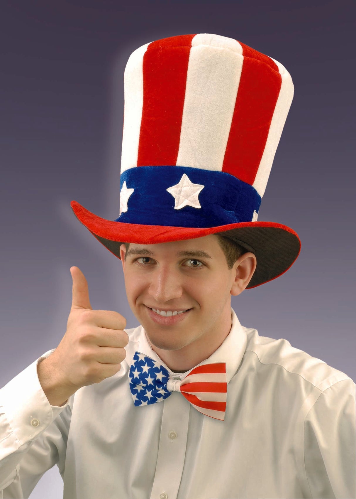Velvet Uncle Sam Top Hat